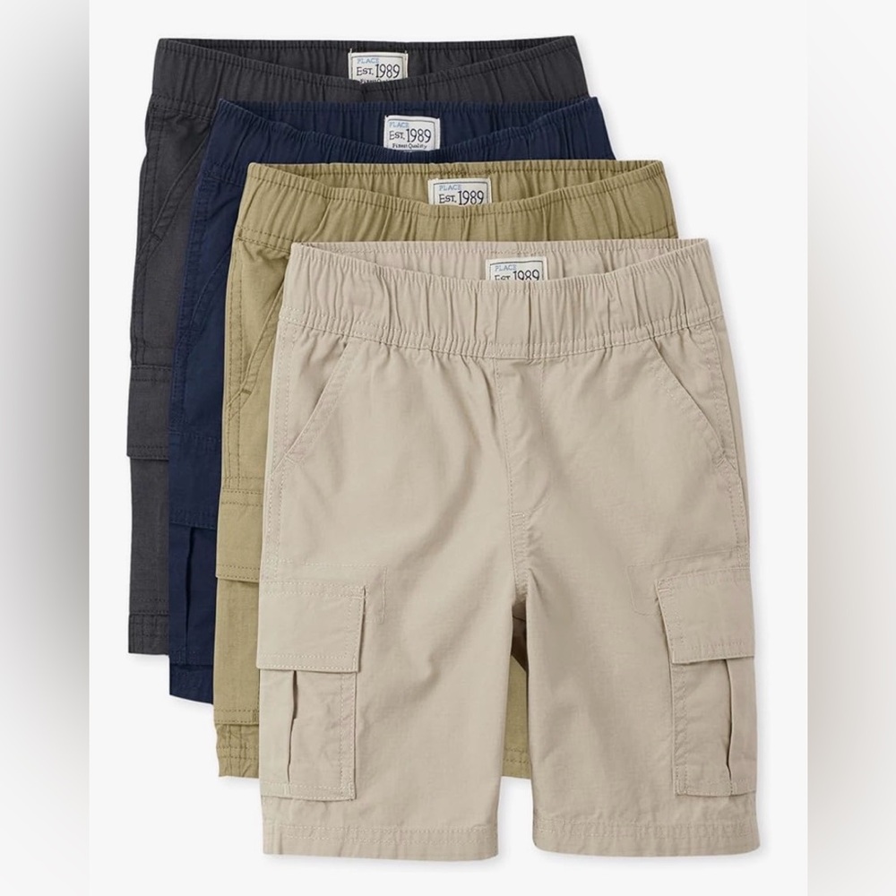 Lot of 4 The Children's Place Boys' Essential Cargo
Shorts Size 10